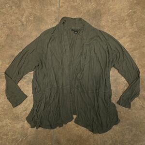 Dark Olive Metaphor Cardigan Long Sleeve